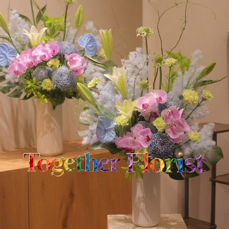 百合混搭大花蕙蘭、牡丹菊DIY花材包 fl0000-DIYHCB003