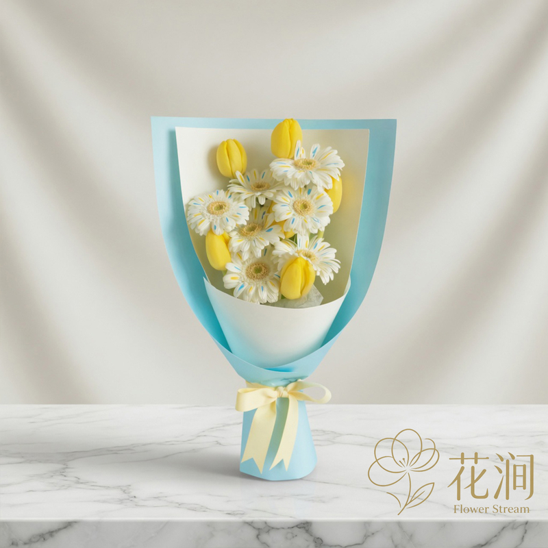 Gerbera and Tulip Bouquet fl00028-SF-0010