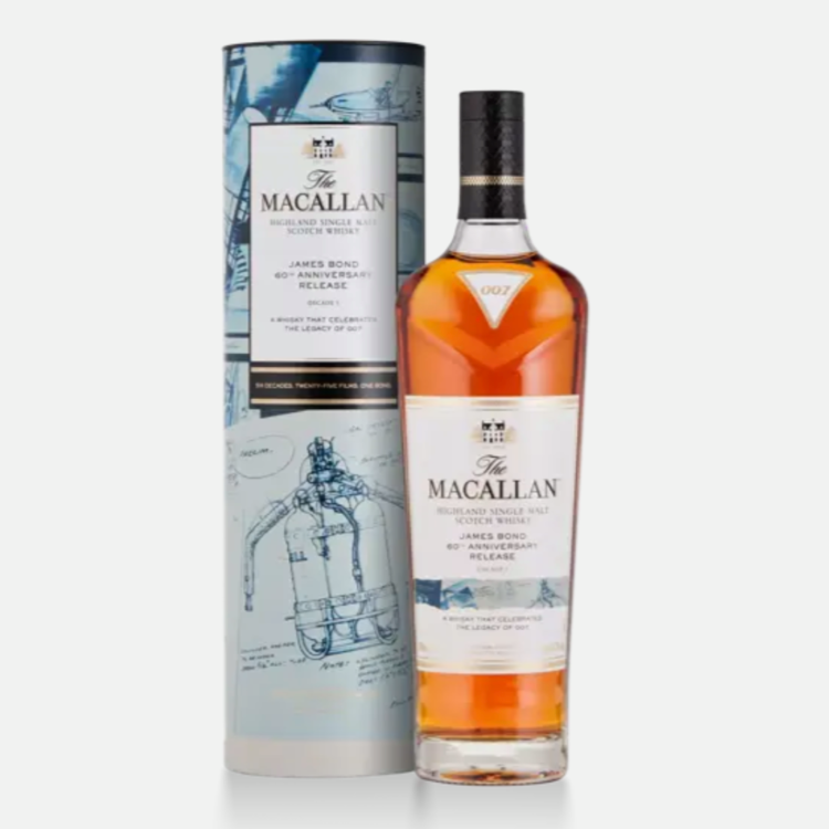 The Macallan James Bond 60th Anniversary Release Decade I (ABV43.7)(1BT70)