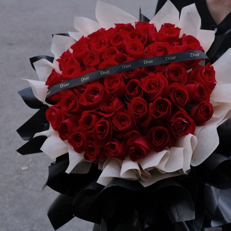 【久久紅情】52朵紅玫瑰花束生日花束約會花束生日鮮花求婚告白花束
