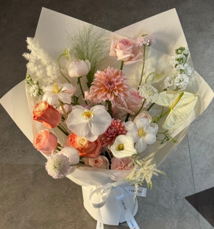 【浪漫定義】櫻花粉玫瑰花束愛情告白鮮花生日驚喜（廣州鮮花）