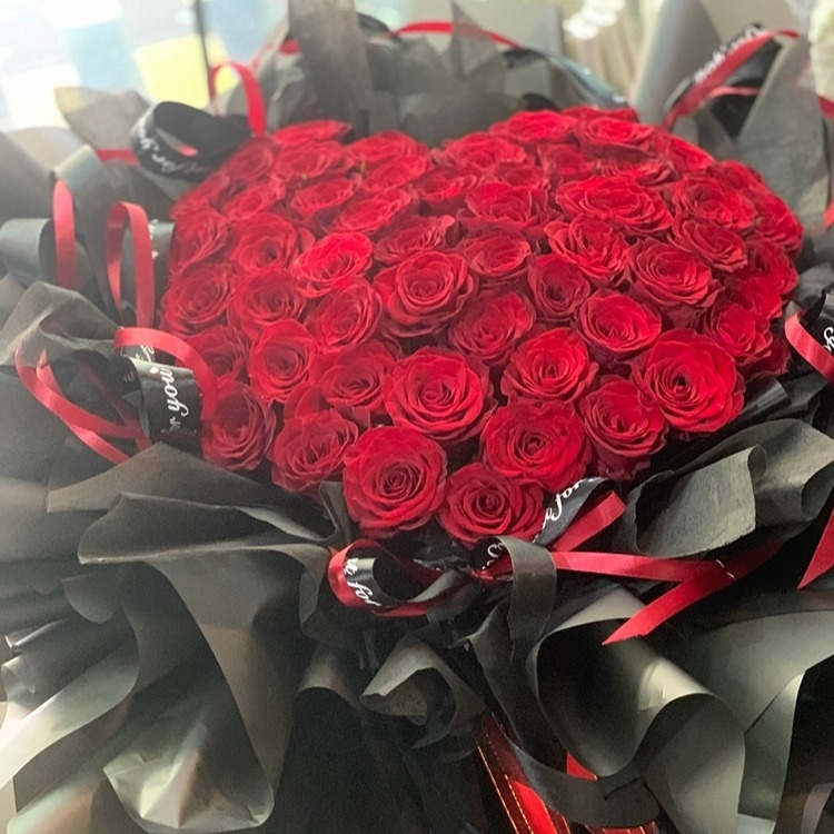 【熾熱的愛】紅玫瑰花束祝福花束告白花束生日花束情人節花束