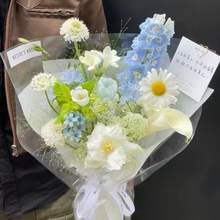 【月下私語】混搭花束祝福花束告白花束生日花束情人節花束
