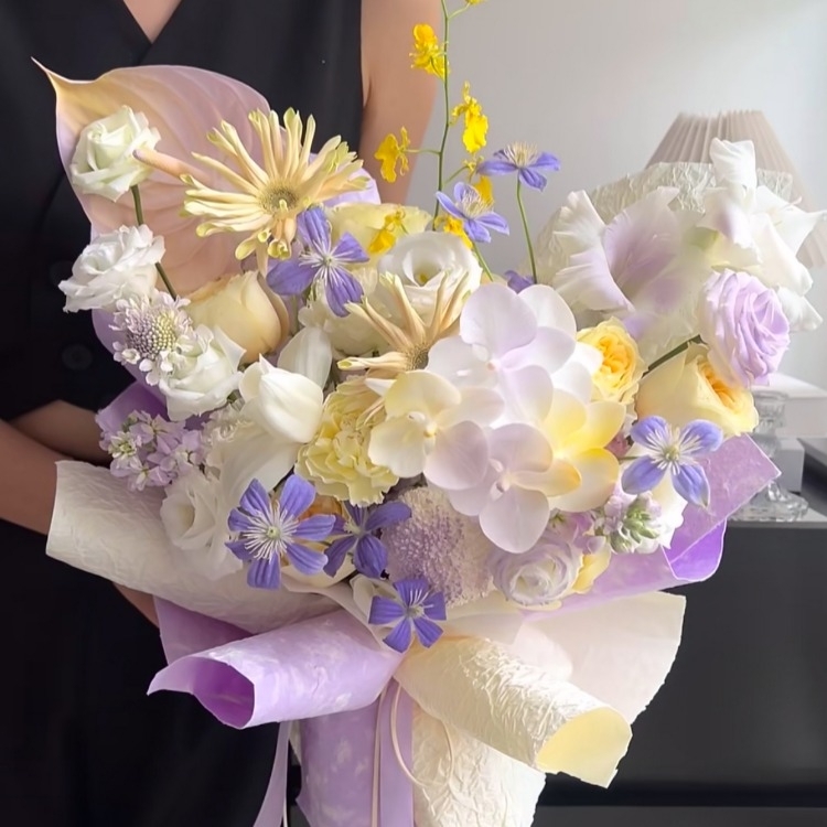 【溫柔陷阱】高級小眾蝴蝶蘭混搭花束祝福花束約會花束生日花束情人節花束