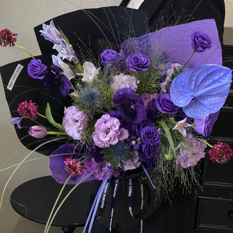 【珊瑚雾影】蓝紫色系大气花礼祝福花束生日花束告白花束情人节花束