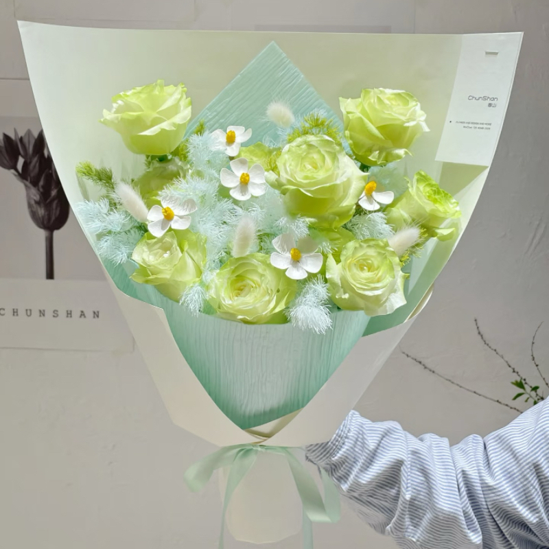 薄荷曼波花束