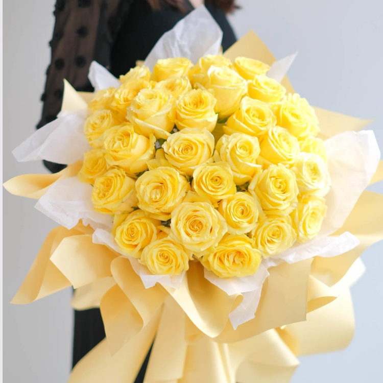 33朵黃玫瑰花束(fl00002-044)