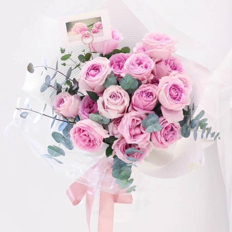 19朵粉玫瑰花束(fl00002-028)
