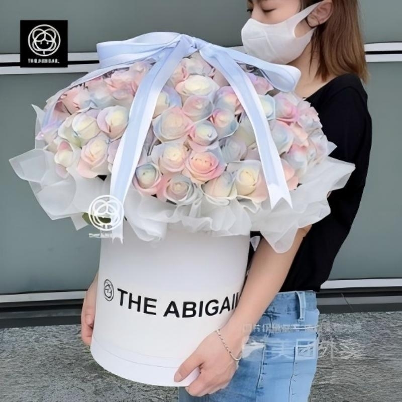 99 Mermaid Rose (Spray Color)  Flower Bucket(fl00007-086)