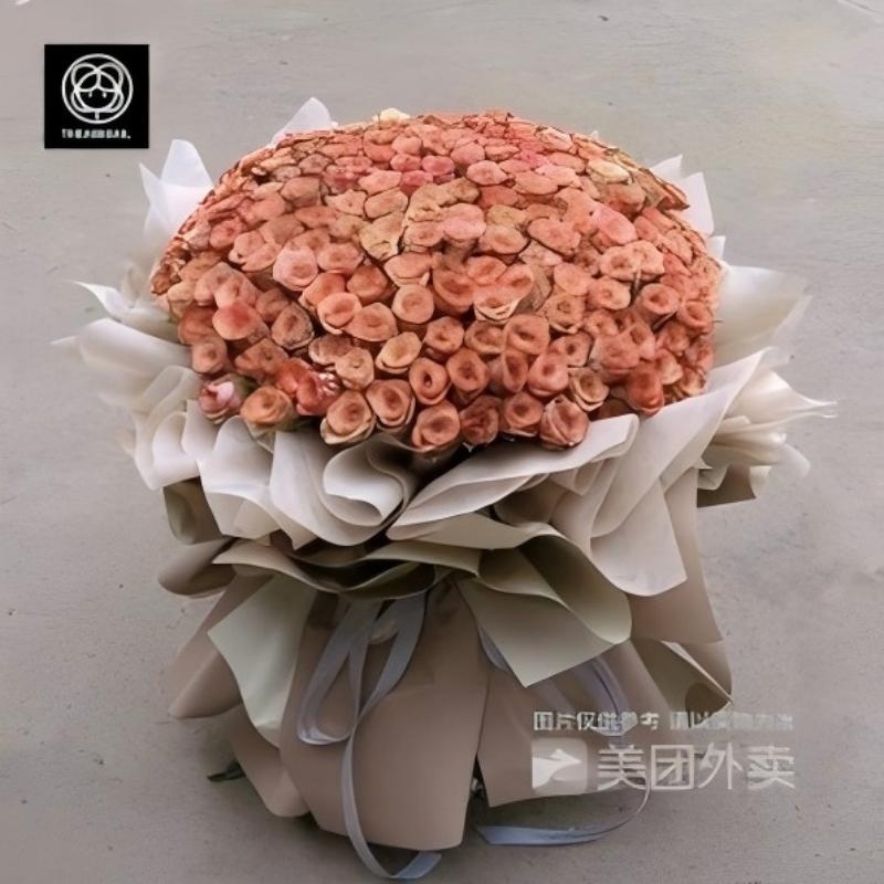 199 Cappuccino Rose Flower Bucket(fl00007-087)