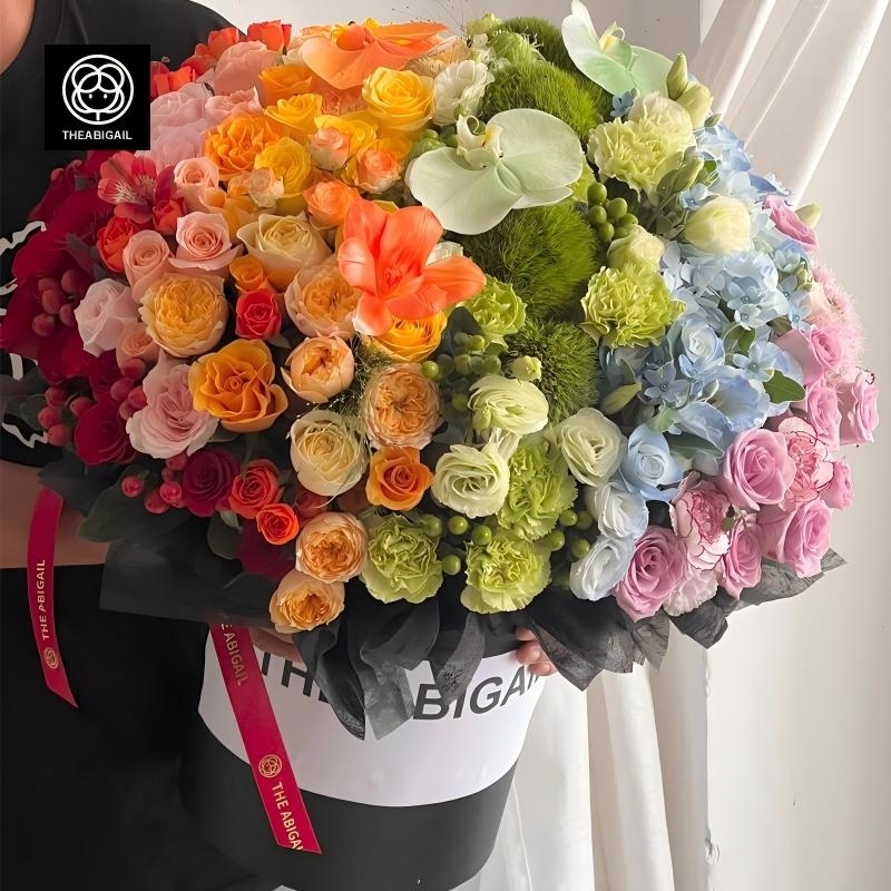 Colorful Mixed Flower Bucket(fl00007-063)