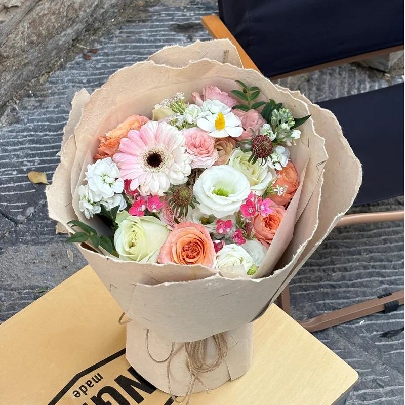 非洲菊混搭玫瑰花束(fl00018-019)