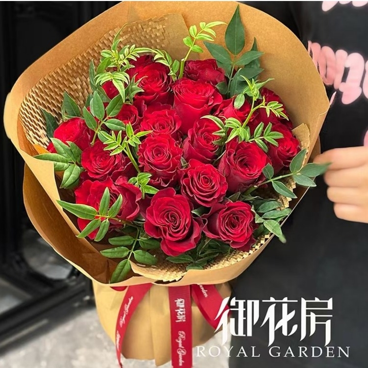 19枝紅玫瑰花束(fl00024-009)