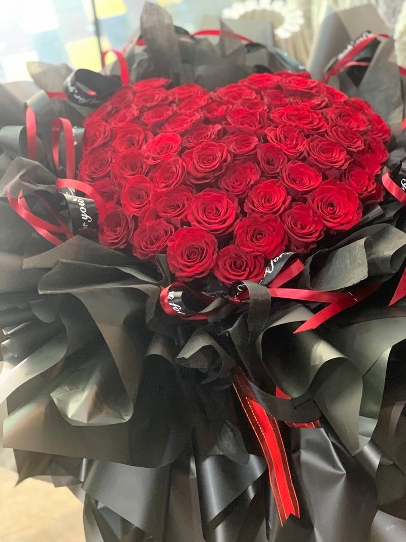 高原紅玫瑰花束(fl00025-0035)