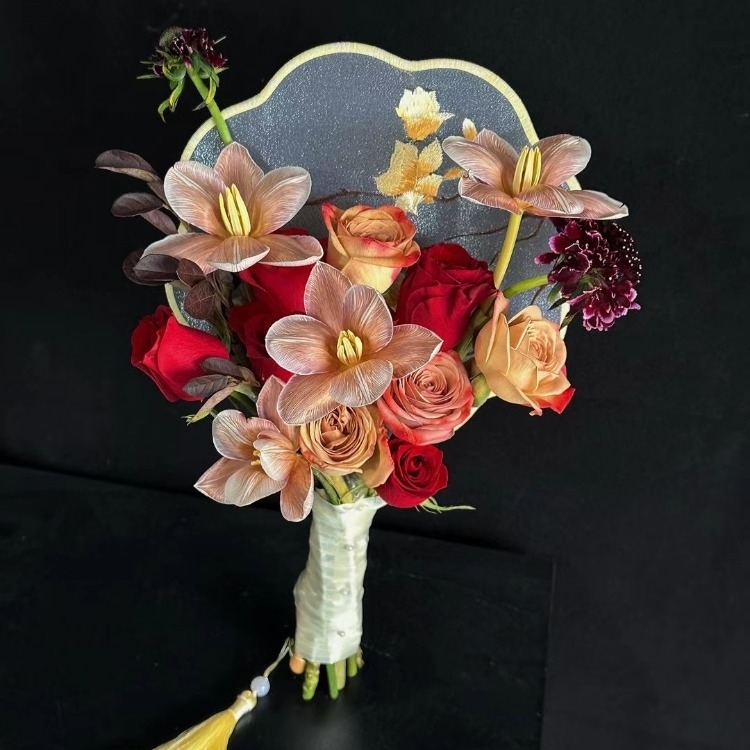 玫瑰混搭鬱金香花束(fl00019-0002)