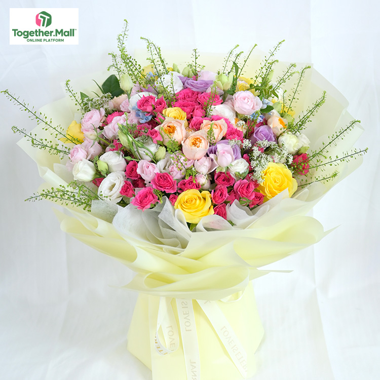 玫瑰混搭花束(fl00026-0078)