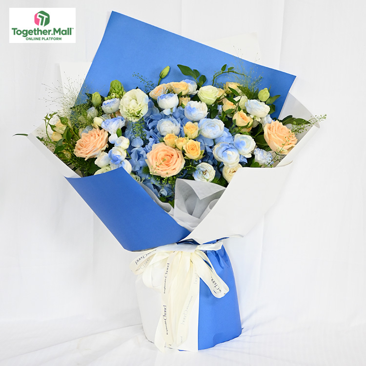 Roses Mixed with Hydrangea and Eustoma Bouquet-2025-08-15