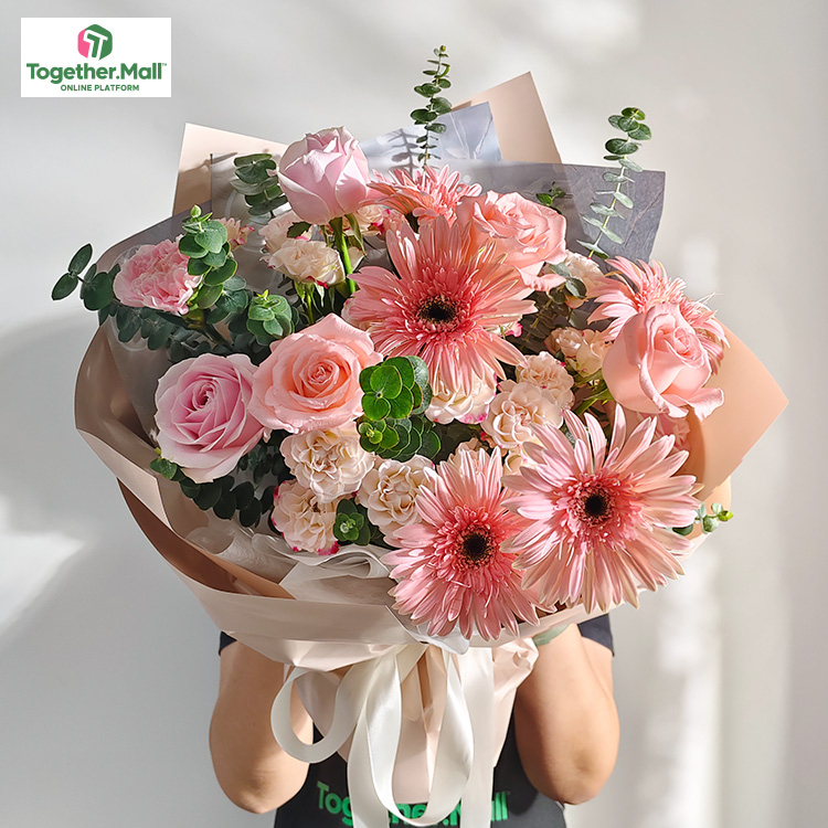 現貨-非洲菊混搭玫瑰花束fl0000-250916-002