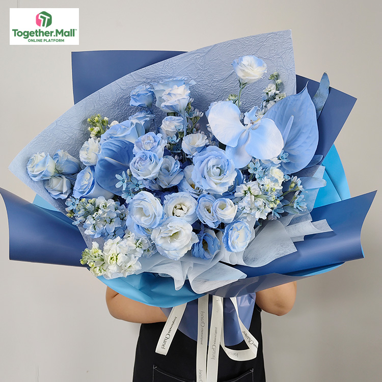 Spot goods-Hydrangea mixed with Phalaenopsis and rose (spray color)(fl0000-XH0021)