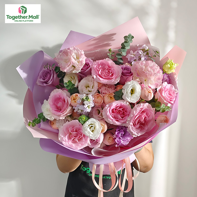 IGerbera and rose bouquet fl0000-XH0076