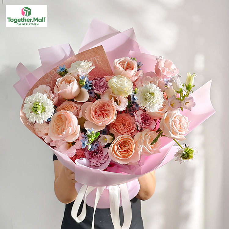 In stock -Rose and carnation bouquet -XH0069-251003