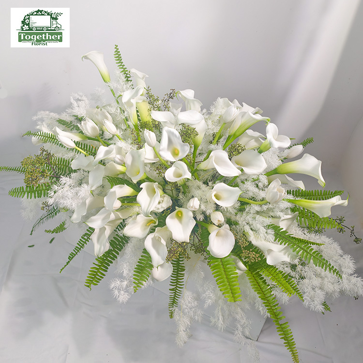 Calla lily mixed with tulips table flowers fl0000-XH0109