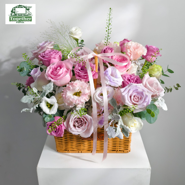 玫瑰混搭花籃fl0000-XH0120