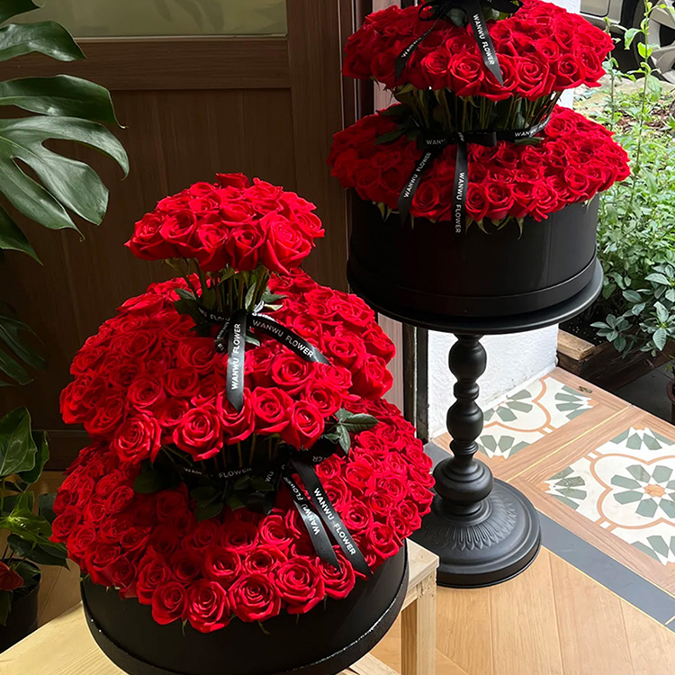 199枝紅色玫瑰塔fl00026-0188