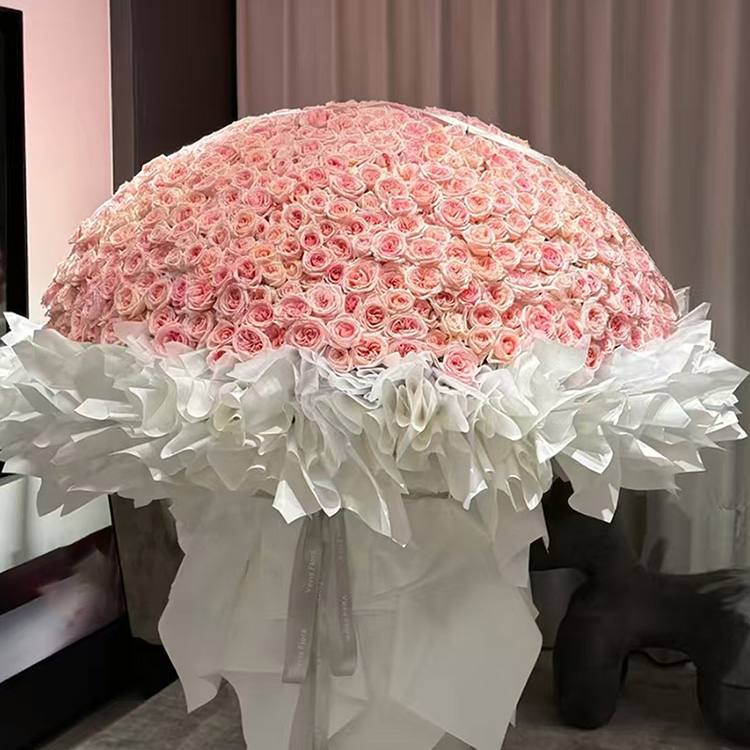 999枝粉色玫瑰花束fl00026-0209