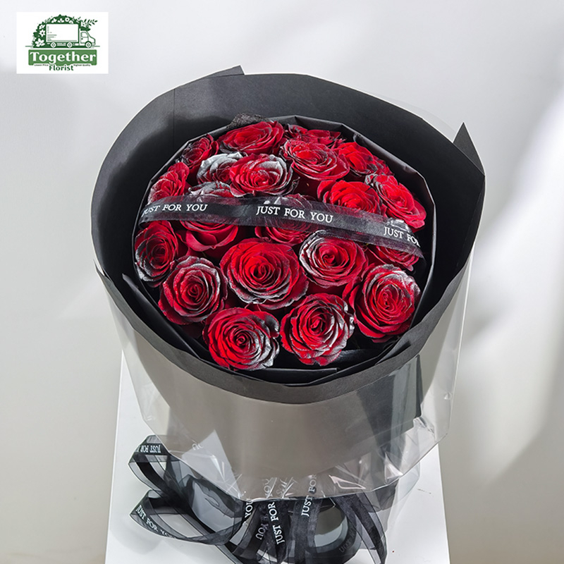 20枝噴色玫瑰花束fl0000-XH0178