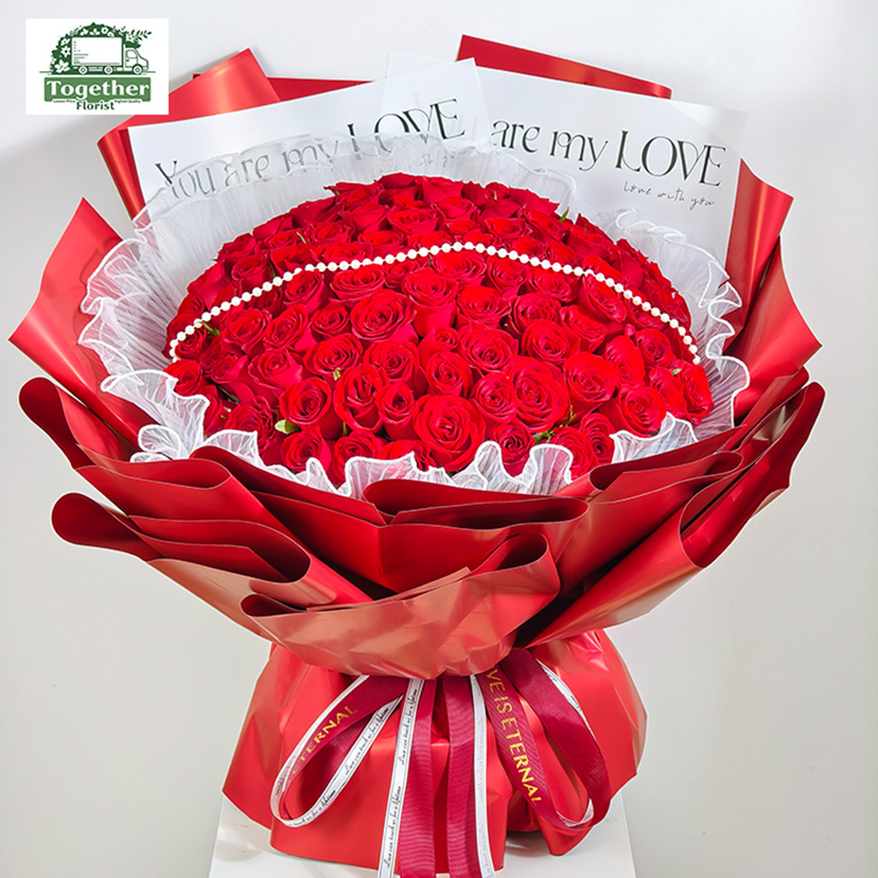 99枝紅玫瑰花束fl0000-XH0187