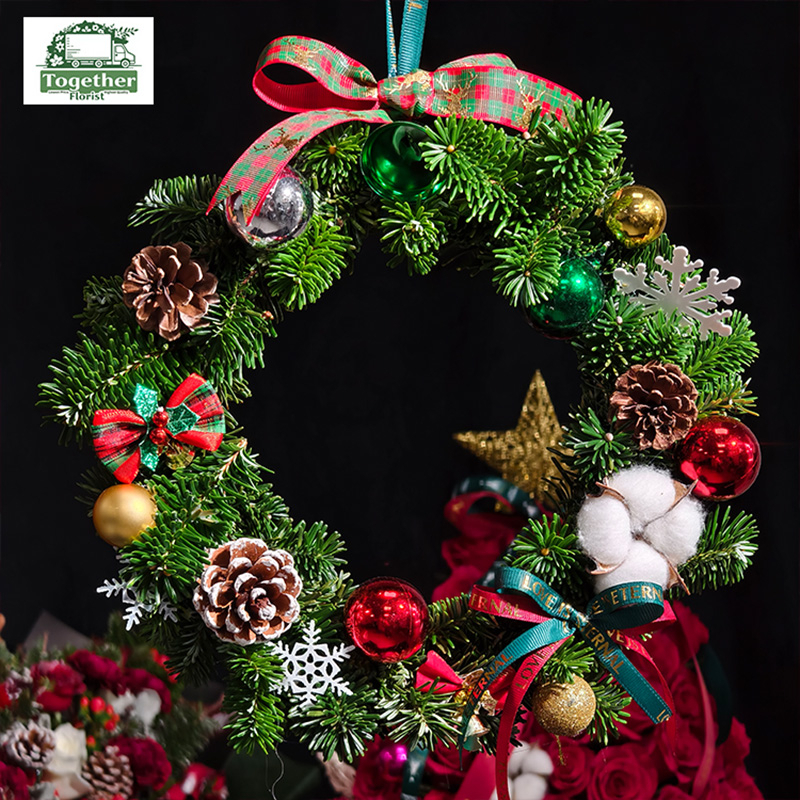 諾貝松聖誕花環fl0000-XH0166