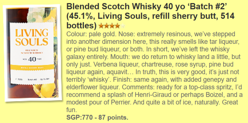 Blended Scotch 40 yo Refill Sherry Butt Living Soul Batch 2 45.1%