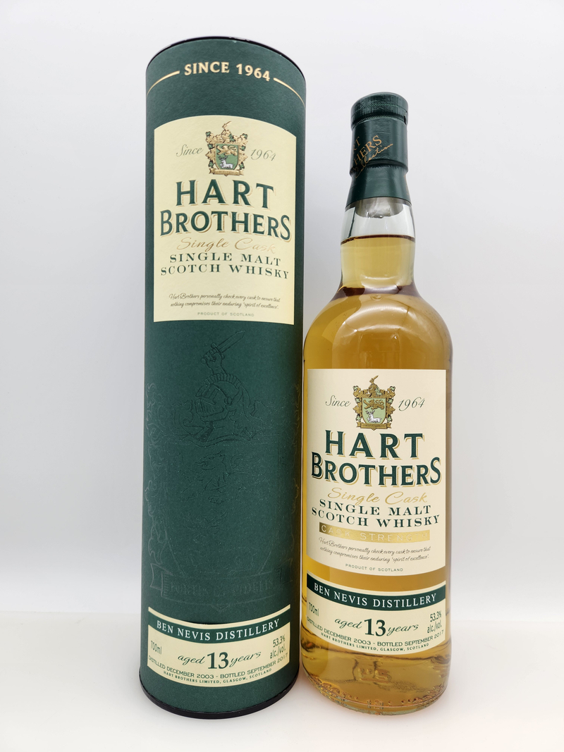 (Black Friday優惠) Ben Nevis 13 yo 2003-2017 Bourbon Cask Hart Brothers 53.3%