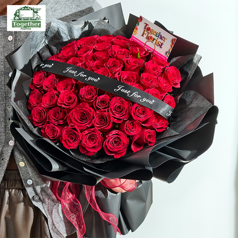 52枝紅色玫瑰花束fl0000-XH0203