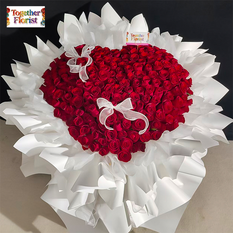 199枝紅色玫瑰花束 fl0000-XH0248