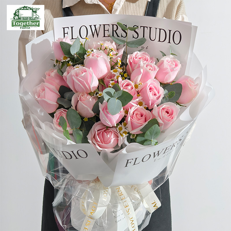 20枝粉色玫瑰花束 fl0000-XH0239
