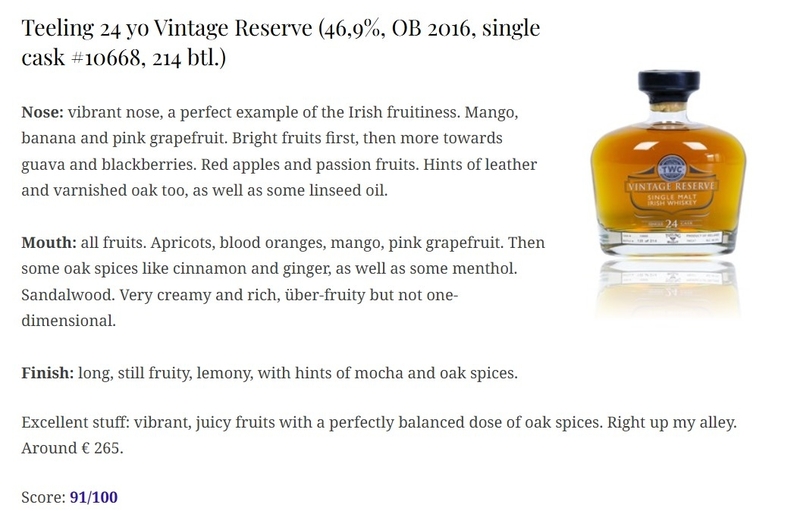 Teeling 24 yo 1991-2016 #10668 46.9%