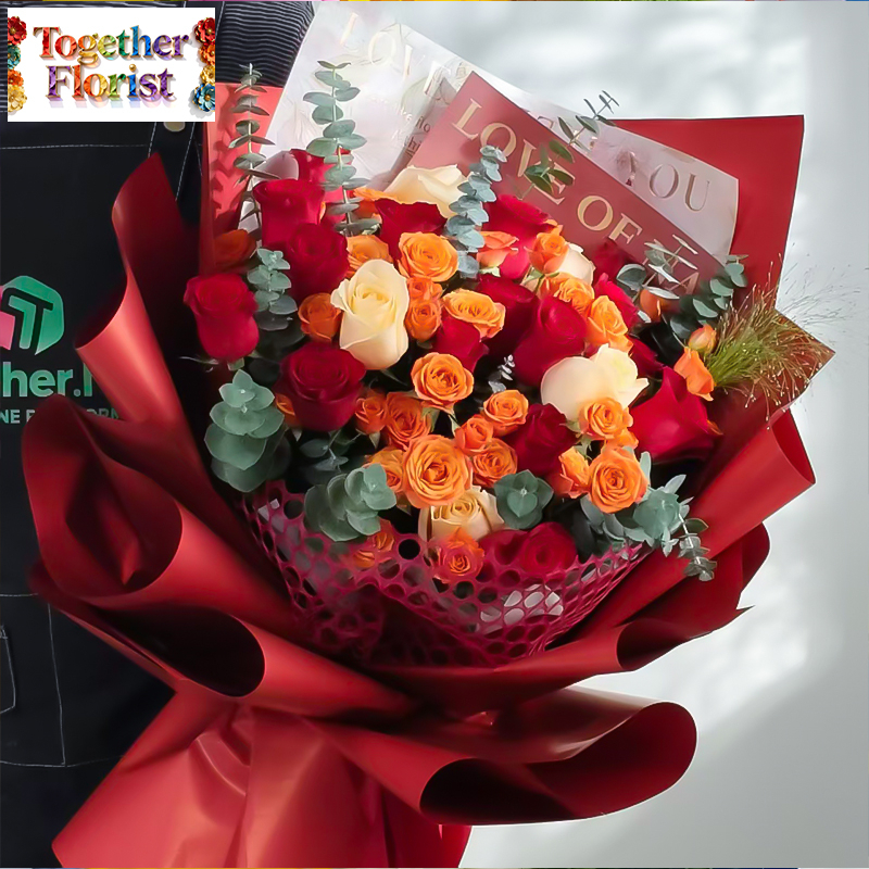 玫瑰混搭花束 fl0000-XH0215