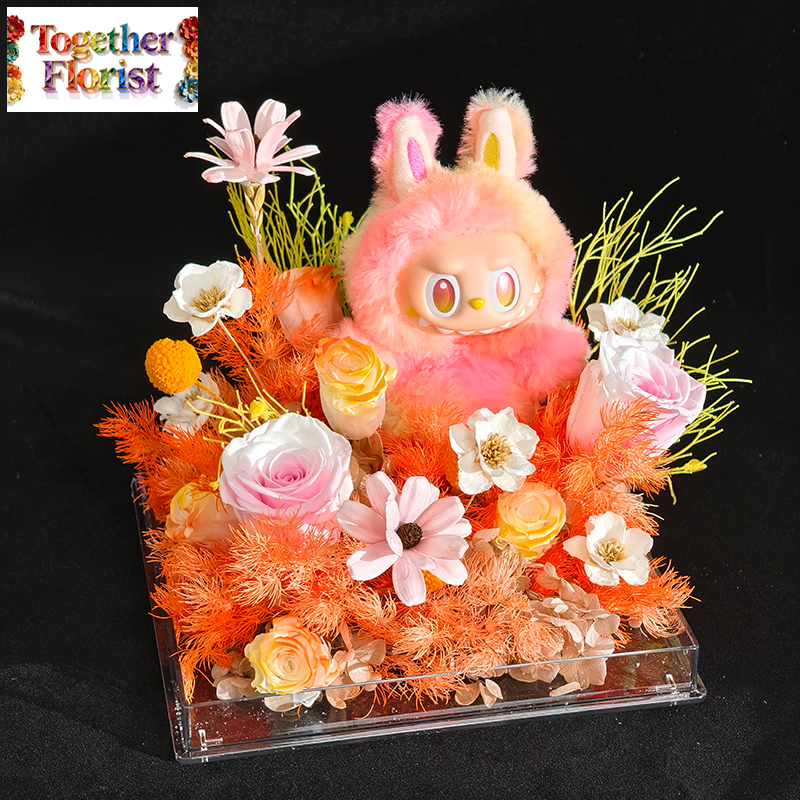 Labubu忠誠-永生花禮盒 fl0000-YSH003