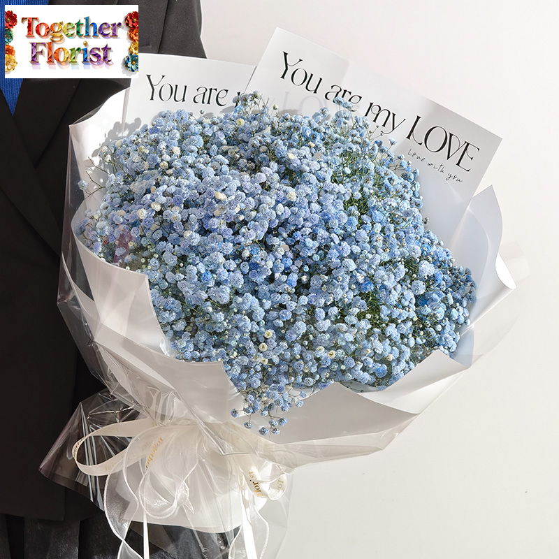 淺藍滿天星花束 fl0000-XH0300