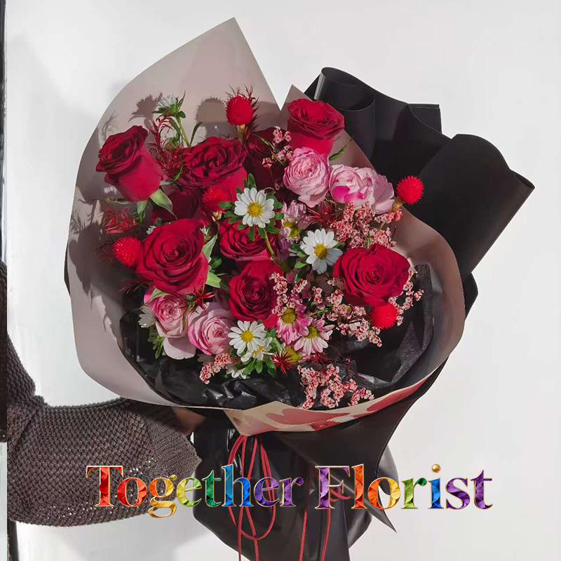 玫瑰混搭迷你菊花束 fl0000-XH0324