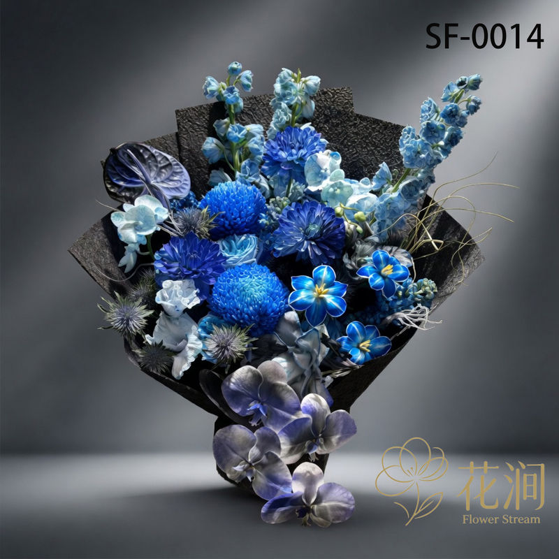 牡丹菊混搭蝴蝶蘭，鬱金香花束fl00028-SF-0014