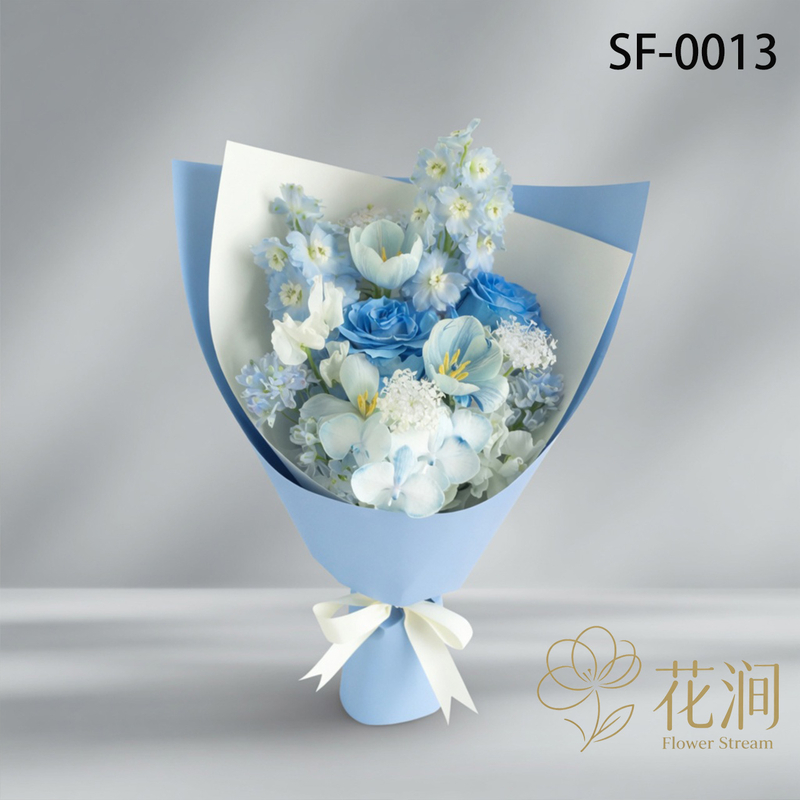 鬱金香混搭蝴蝶蘭，噴色玫瑰花束fl00028-SF-0013